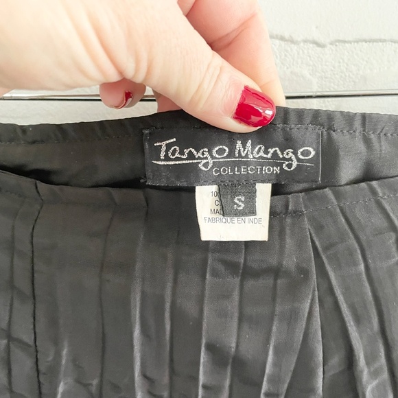 Vintage 90s Y2K Midi Skirt Artsy Whimsigoth Iridescent Dark fairy Lace Sz S - Picture 5 of 14